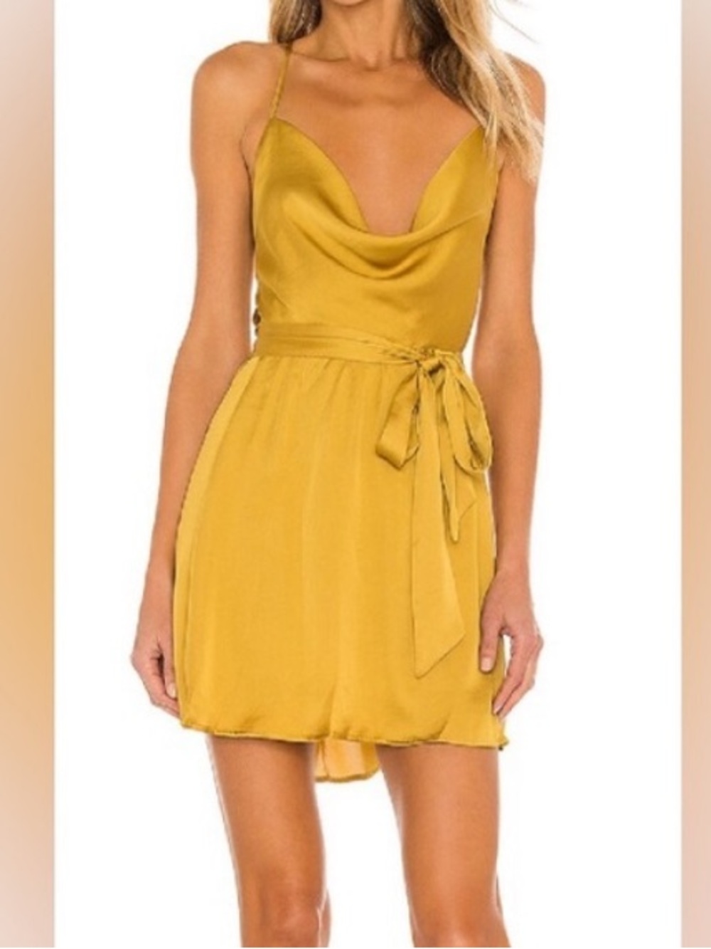 Free People Good Company Slip Dress in Eternal Gold - Size L